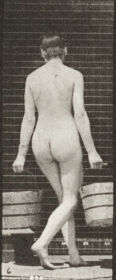 Plate 104 Turning and ascending stairs with a bucket of water in each hand — figure reference